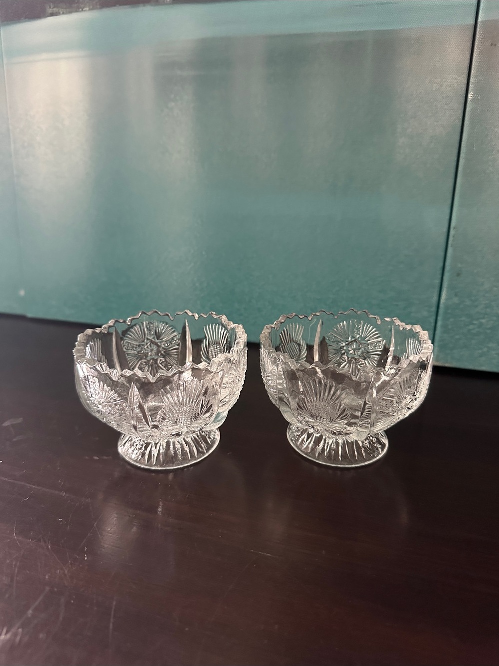 Clear Cut Glass Decorative Bowl - Home Accents